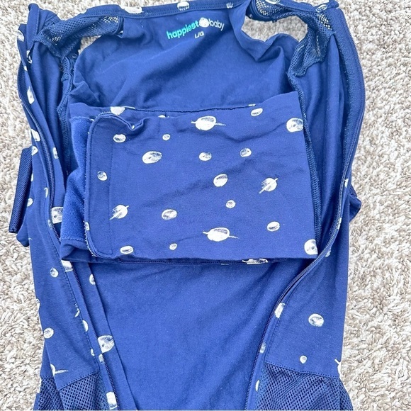 Happiest Baby Snoo Sleep Sack Midnight Navy Blue Moon and Planets Lightweight L - Picture 4 of 7